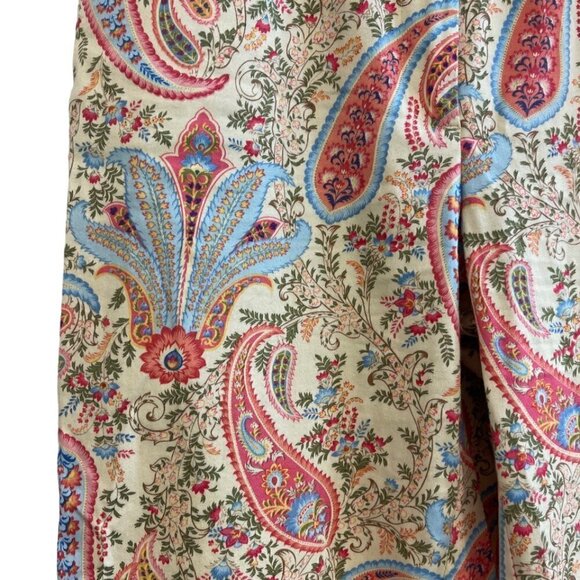Vintage Talbots Paisley Crop Pants Size 4, Paisley Print,  3 Pockets, Stretch - Picture 3 of 6